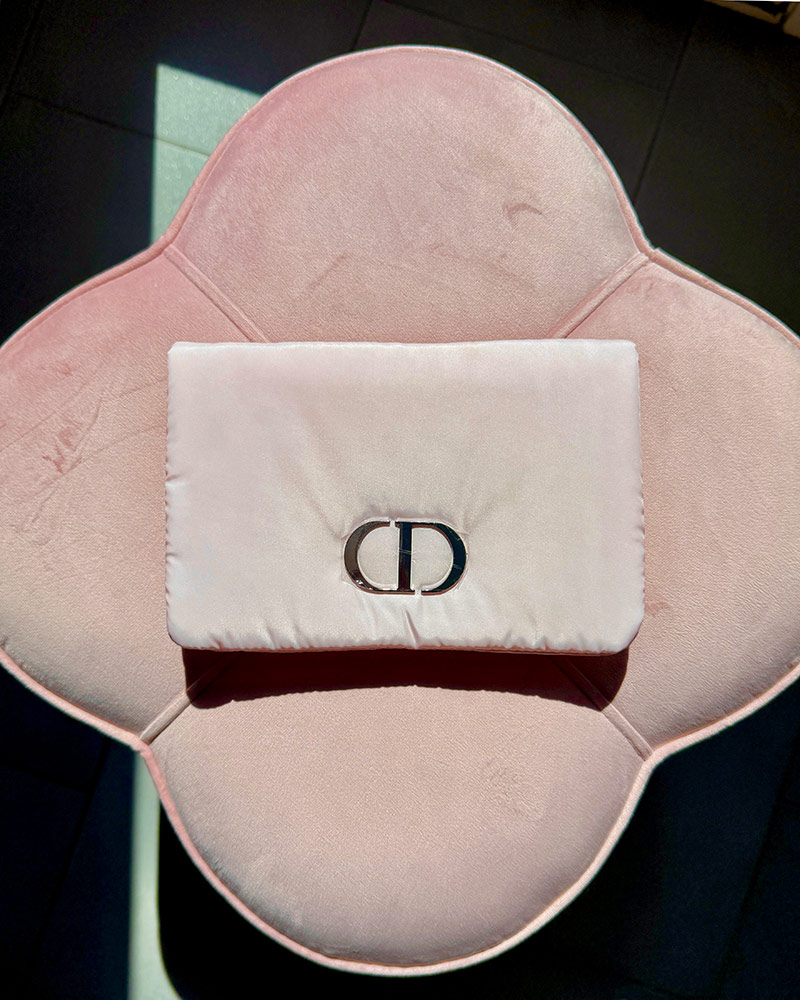 dior free gift pink pouch