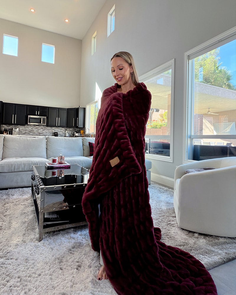 lola blankets sale discount code large burgundy