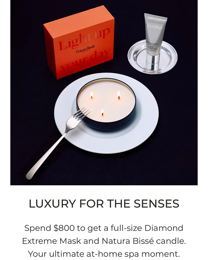 natura bisse sale free gift with purchase