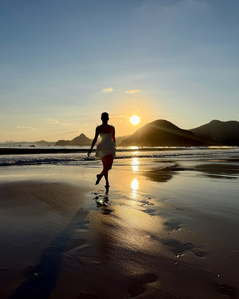 sunset lombok beach eve dawes