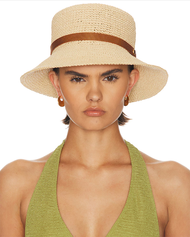 straw sun hat valentino bucket