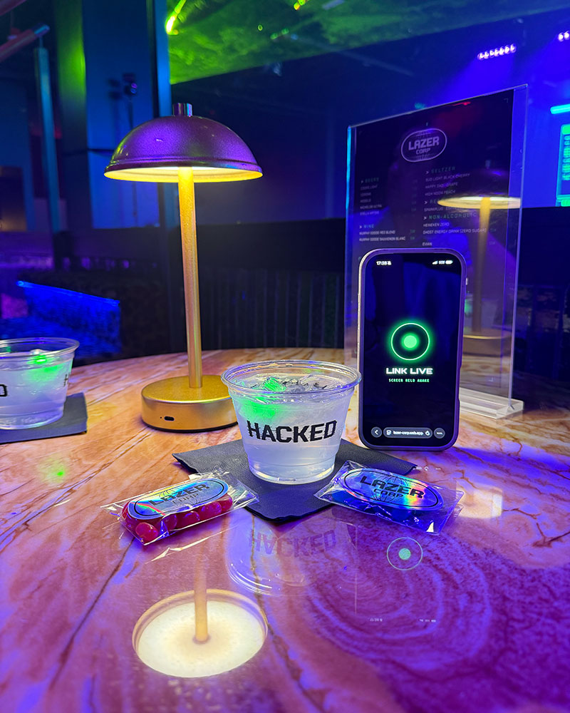 Hacked magic show forty deuce las vegas cocktail and iphone