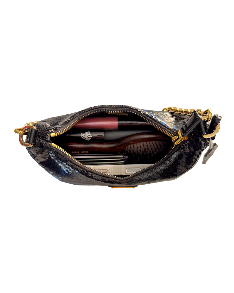 what fits inside prada re-edition 2005 bag hairbrush, iphone, makeup